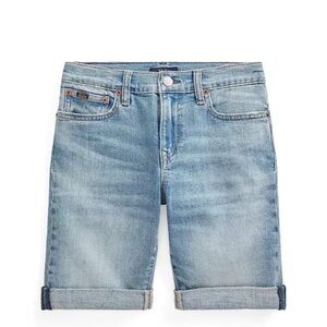 Polo Ralph Lauren Big Boys Sullivan Slim Denim Short | Light Wash (NWT)